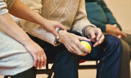 Person Holding a Stress Ball